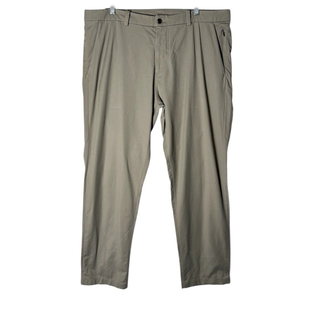 Lululemon Men’s 38 Commission Pants Khaki Tan Chinos Classic Fit 31” Inseam